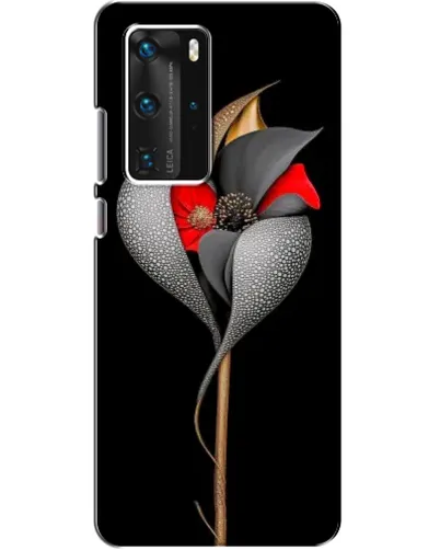 Чехол для Huawei P40 Pro с картинкой «Серебряный фантазийный цветок» Чехол для Huawei P40 Pro с картинкой «Серебряный фантазийный цветок»