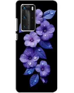 Чехол для Huawei P40 Pro с картинкой «Фиолетовые цветы с росою» Чехол для Huawei P40 Pro с картинкой «Фиолетовые цветы с росою»