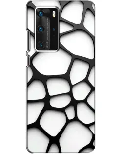 Чехол для Huawei P40 Pro с картинкой «Белая объемная сетка» Чехол для Huawei P40 Pro с картинкой «Белая объемная сетка»