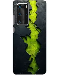 Чехол для Huawei P40 Pro с картинкой «Салатовый разлом скалы» Чехол для Huawei P40 Pro с картинкой «Салатовый разлом скалы»
