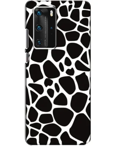 Чехол для Huawei P40 Pro с картинкой «Черно-белый жираф»