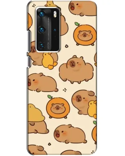 Чехол для Huawei P40 Pro с картинкой «Капибары с апельсинами» Чехол для Huawei P40 Pro с картинкой «Капибары с апельсинами»