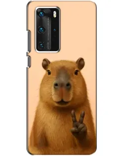 Чехол для Huawei P40 Pro с картинкой «Капибара виктория» Чехол для Huawei P40 Pro с картинкой «Капибара виктория»