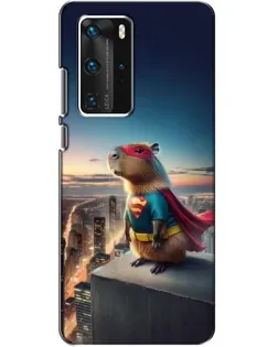 Чехол для Huawei P40 Pro с картинкой «Капи-мен супергерой» Чехол для Huawei P40 Pro с картинкой «Капи-мен супергерой»