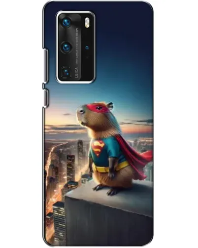Чехол для Huawei P40 Pro с картинкой «Капи-мен супергерой» Чехол для Huawei P40 Pro с картинкой «Капи-мен супергерой»