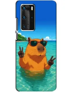 Чехол для Huawei P40 Pro с картинкой «Морская капибара» Чехол для Huawei P40 Pro с картинкой «Морская капибара»