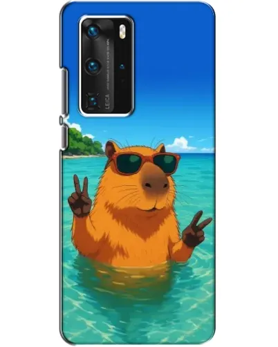 Чехол для Huawei P40 Pro с картинкой «Морская капибара» Чехол для Huawei P40 Pro с картинкой «Морская капибара»