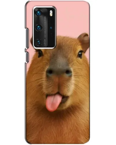 Чехол для Huawei P40 Pro с картинкой «Капибара с языком» Чехол для Huawei P40 Pro с картинкой «Капибара с языком»