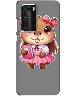 Чехол для Huawei P40 Pro с картинкой «Девочка капибара» Чехол для Huawei P40 Pro с картинкой «Девочка капибара»