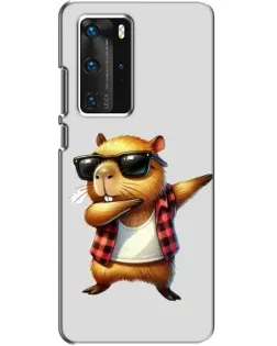 Чехол для Huawei P40 Pro с картинкой «Капибара рэпер даб» Чехол для Huawei P40 Pro с картинкой «Капибара рэпер даб»