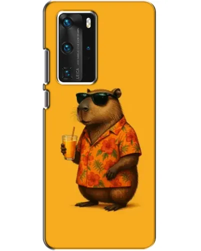 Чехол для Huawei P40 Pro с картинкой «Капибара на отдыхе» Чехол для Huawei P40 Pro с картинкой «Капибара на отдыхе»