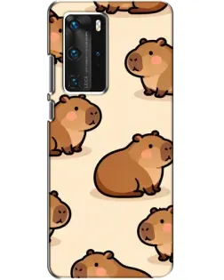 Чехол для Huawei P40 Pro с картинкой «Паттерн милых капибар» Чехол для Huawei P40 Pro с картинкой «Паттерн милых капибар»