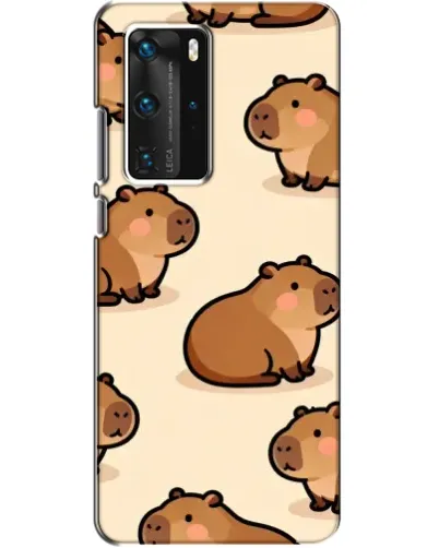 Чехол для Huawei P40 Pro с картинкой «Паттерн милых капибар» Чехол для Huawei P40 Pro с картинкой «Паттерн милых капибар»