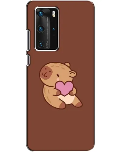 Чехол для Huawei P40 Pro с картинкой «Капибара с сердцем» Чехол для Huawei P40 Pro с картинкой «Капибара с сердцем»