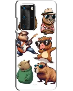 Чехол для Huawei P40 Pro с картинкой «Крутые капибары музыканты» Чехол для Huawei P40 Pro с картинкой «Крутые капибары музыканты»