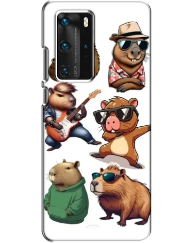 Чехол для Huawei P40 Pro с картинкой «Крутые капибары музыканты» Чехол для Huawei P40 Pro с картинкой «Крутые капибары музыканты»