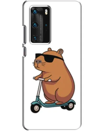 Чехол для Huawei P40 Pro с картинкой «Капибара на самокате» Чехол для Huawei P40 Pro с картинкой «Капибара на самокате»