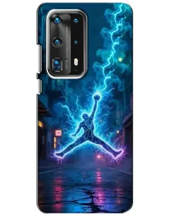 Чохол для Huawei P40 з картинкою «Jordan Gold Jumpman»