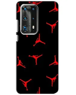 Чохол для Huawei P40 з картинкою «Jordan Red Pattern»