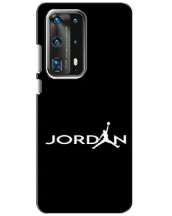 Чохол для Huawei P40 з картинкою «Jordan White Logo»