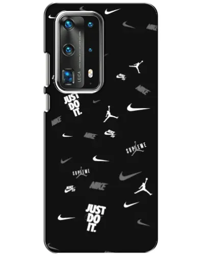 Чохол для Huawei P40 з картинкою «Nike Black Pattern» Чохол для Huawei P40 з картинкою «Nike Black Pattern»