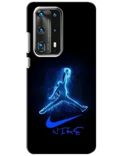 Чохол для Huawei P40 з картинкою «Jordan Neon Blue»