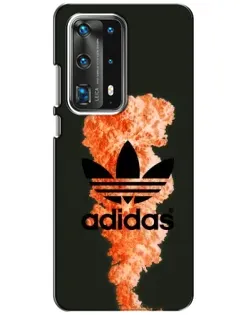 Чохол для Huawei P40 з картинкою «Помаранчевий дим Adidas»