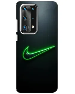 Чохол для Huawei P40 з картинкою «Неоновий контур Nike»