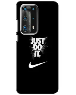Чохол для Huawei P40 з картинкою «Текстовий принт Nike»