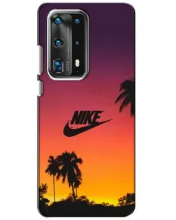 Чохол для Huawei P40 з картинкою «Nike на заході сонця»