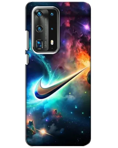 Чохол для Huawei P40 з картинкою «Космічний Nike Swoosh»