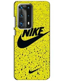 Чохол для Huawei P40 з картинкою «Жовтий текстурний Nike»