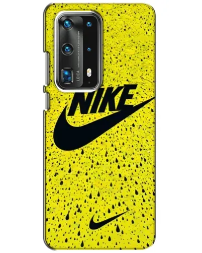 Чохол для Huawei P40 з картинкою «Жовтий текстурний Nike»