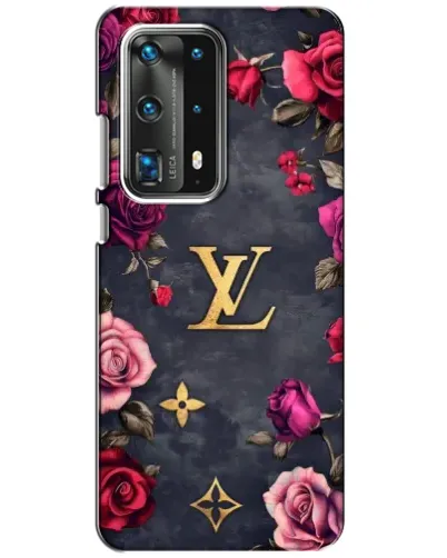 Чехол для Huawei P40 с картинкой «Цветочный Louis Vuitton»