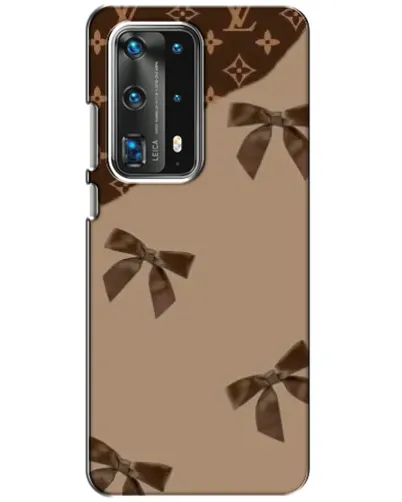Чехол для Huawei P40 с картинкой «LV — кофейный атлас»