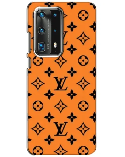 Чехол для Huawei P40 с картинкой «Оранжевый стиль LV»