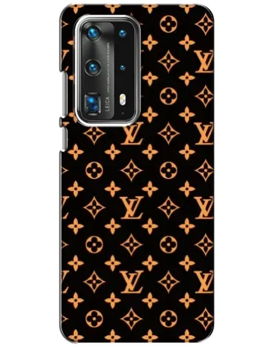 Чехол для Huawei P40 с картинкой «Золотая монограмма LV»