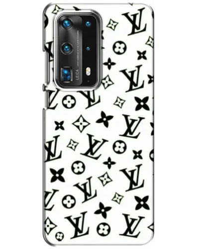 Чехол для Huawei P40 с картинкой «Монохромный хаос LV»