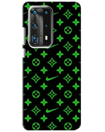 Чехол для Huawei P40 с картинкой «Неоновый принт LV»