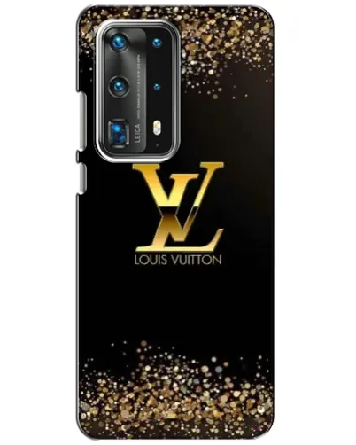 Чехол для Huawei P40 с картинкой «LV — золотые искры»