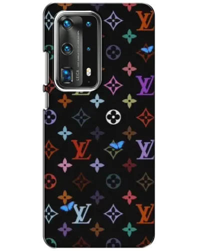 Чехол для Huawei P40 с картинкой «Цветная монограмма LV»