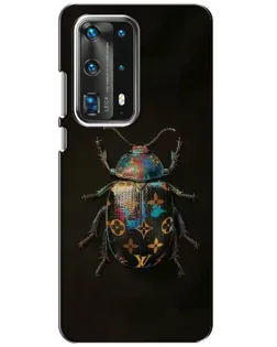 Чехол для Huawei P40 с картинкой «LV — мраморный принт»