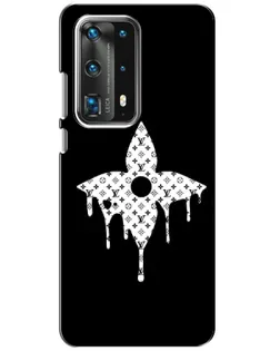 Чехол для Huawei P40 с картинкой «Цветочная монограмма»