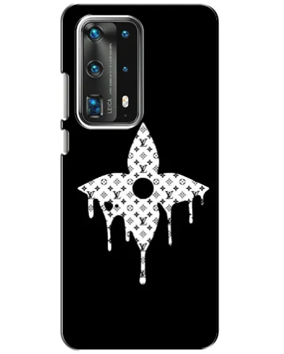 Чехол для Huawei P40 с картинкой «Цветочная монограмма»
