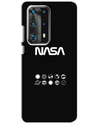 Чехол для Huawei P40 с картинкой «NASA — технический принт»
