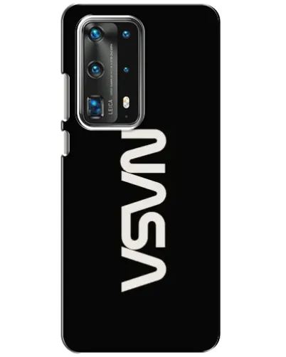 Чехол для Huawei P40 с картинкой «NASA — вертикальный логотип»