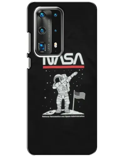 Чехол для Huawei P40 с картинкой «NASA — шагаем по Луне»