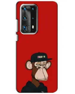 Чохол для Huawei P40 з картинкою «Bored Ape — червоний фон» Чохол для Huawei P40 з картинкою «Bored Ape — червоний фон»