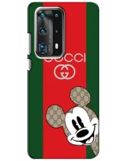 Чохол для Huawei P40 з картинкою «Gucci — смуги та Міккі»