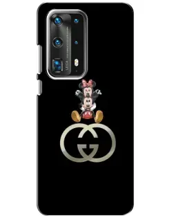 Чохол для Huawei P40 з картинкою «Мінні Маус на лого»